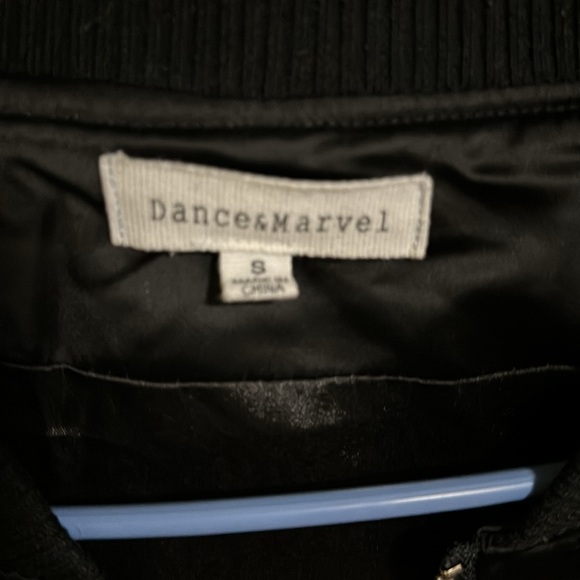 Dance and marvel bomber jacket with knitted flower embellishments - Picture 3 of 6